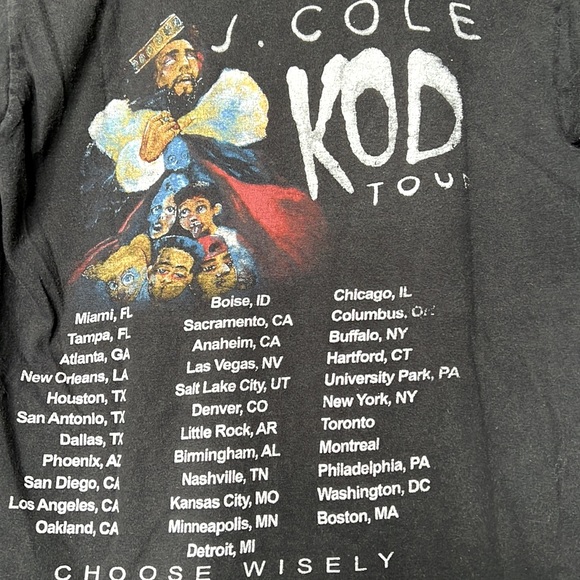 J Cole tour shirt - Picture 5 of 7
